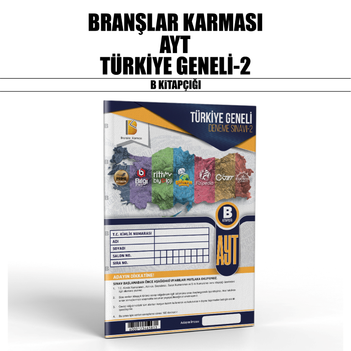 BRANŞLAR YKS AYT TÜRKİYE GENEL SNV 2-B - 25-26